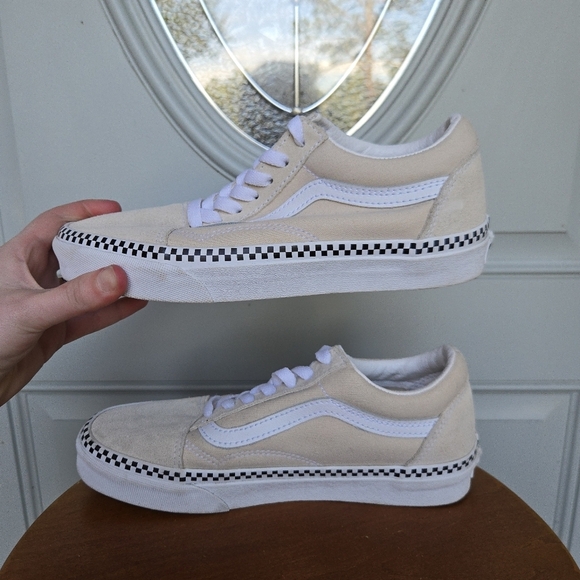 Vans Old Skool Checkerboard Foxing Sneakers - Picture 6 of 9